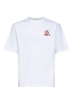 Casablanca floral print T-shirt - White