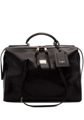 Dolce & Gabbana Vittoria zip-top leather luggage - Black