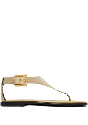 Balmain Anthem flat sandals - Neutrals