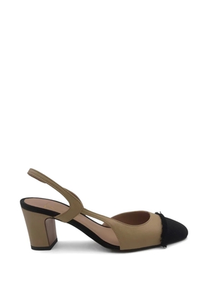 Roberto Festa Ficus fringed heeled pumps - Neutrals