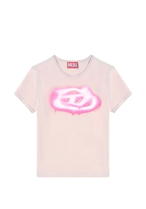 Diesel T-Uncuties-Long-S3 printed T-shirt - Pink