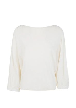 Liviana Conti gathered-sleeve sweater - Neutrals