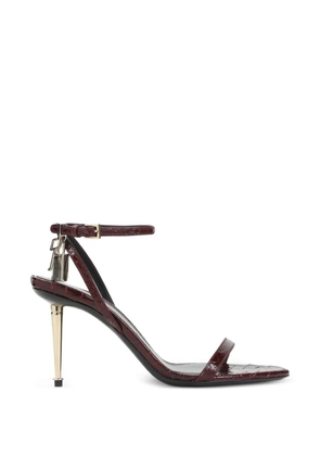 TOM FORD padlock-detail stiletto-heel sandals - Red