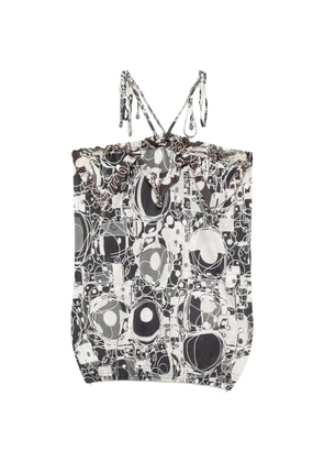 CHANEL Pre-Owned printed halter-neck top - Black