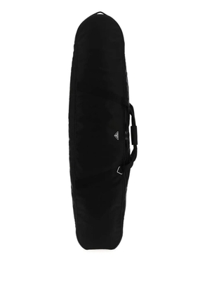 Prada logo-plaque zip luggage - Black