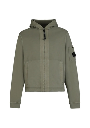 C.P. Company zip cotton hoodie - Green