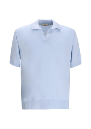 Aurélien V-neck polo shirt - Blue