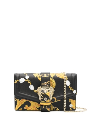 Versace Jeans Couture baroque-print cross body bag - Black