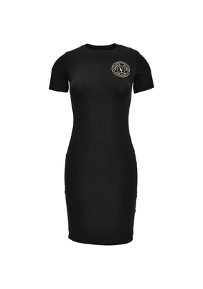 Versace Jeans Couture V-emblem dress - Black