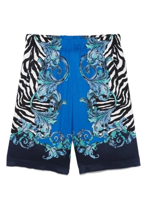 Versace Jeans Couture Barocco-print shorts - Blue