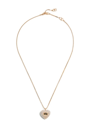 Valentino Garavani Coeur Royal Swarovski-crystals necklace - Gold
