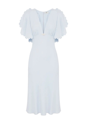 Elisabetta Franchi crepe midi dress - Blue