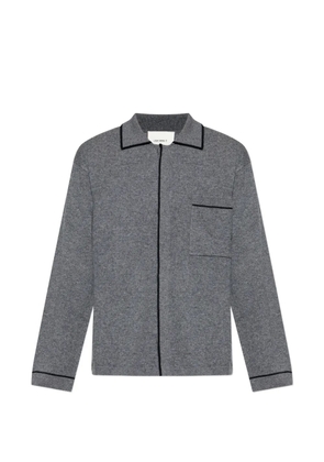 Lisa Yang Joshua piped-trim cardigan - Grey