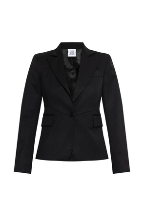 VETEMENTS button wool blazer - Black