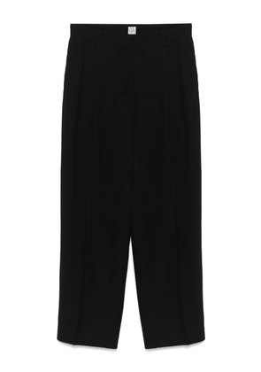 TOTEME double-pleat trousers - Black