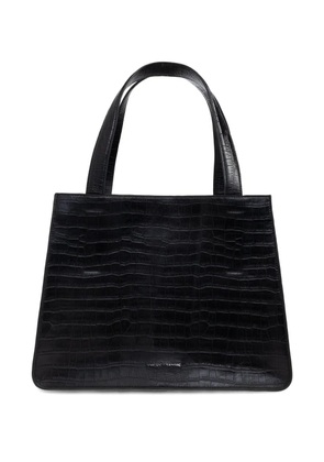 SAMSOE SAMSOE Saclaire top-handle embossed tote bag - Black