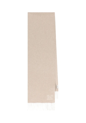 Max Mara logo-detail scarf - Neutrals