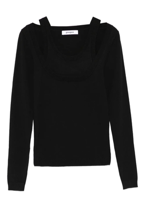 Gimaguas Étoile double-layer sweater - Black