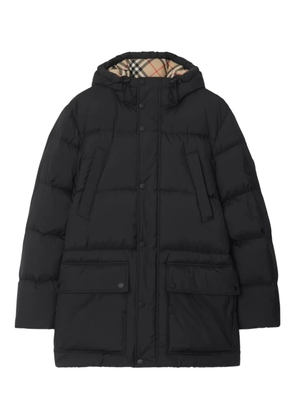 Burberry knight-patch puffer jacket - Black