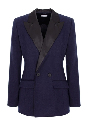 CuAnna MIDI double-breasted shawl-lapel blazer - Blue