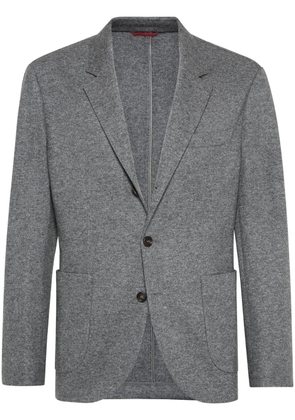 Brunello Cucinelli single breasted blazer - Grey