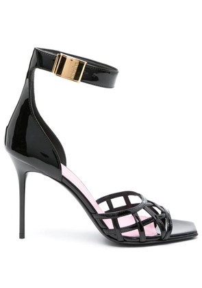 Balmain Uma patent-leather sandals - Black