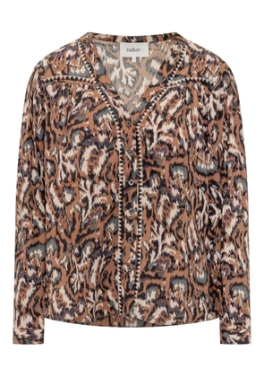 Ba&Sh Onada buttoned-printed shirt - Brown