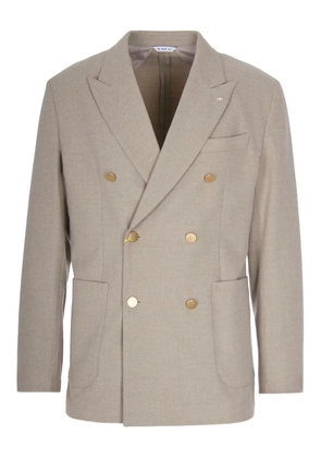 Manuel Ritz double-breasted button blazer - Neutrals