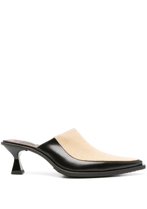 EYTYS 65mm panelled mules - Neutrals