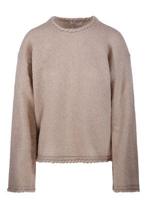 By Malene Birger braided-trim sweater - Neutrals