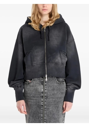 dime cropped zip-up hoodie - Grey