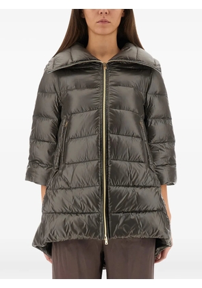 Herno Cleofe zip-up quilted coat - Grey