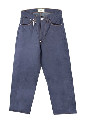 O.FILES clip-detail straight jeans - Blue