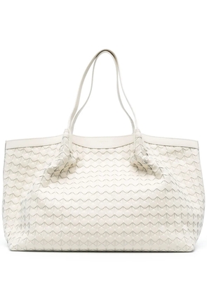 Serapian textured shoulder bag - Neutrals