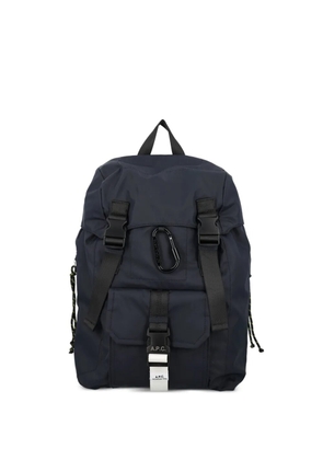A.P.C. medium buckle-fastening treck backpack - Blue