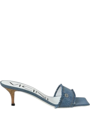 Vicini frayed heeled sandals - Blue