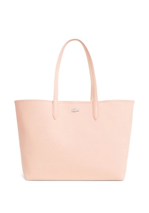 Lacoste crocodile appliqué carry all tote bag - Pink