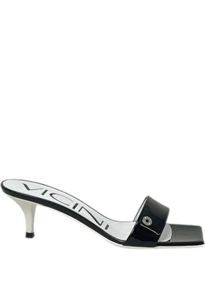 Vicini square-toe heeled sandals - Black