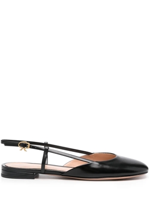 Gianvito Rossi leather ballet flats - Black