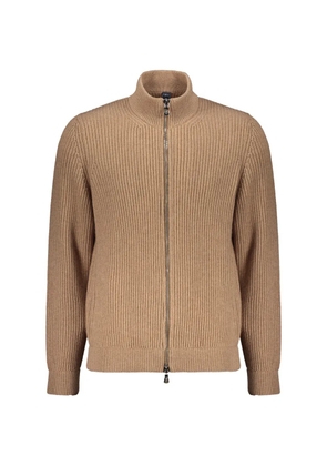 Fedeli zip long-sleeve cardigan - Neutrals