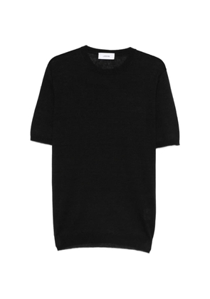 Lardini short-sleeve knitted T-shirt - Black