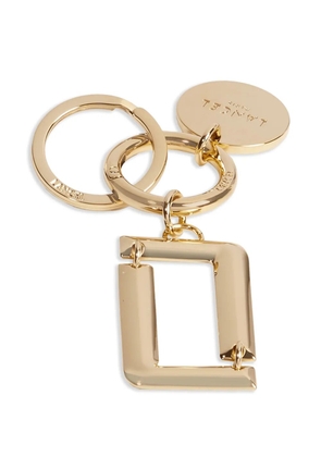 Lancel Angele signature keyring - Gold