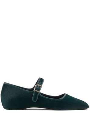 Giorgio Armani mary-jane leather ballerina - Green