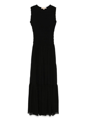 Michael Michael Kors gathered georgette maxi dress - Black