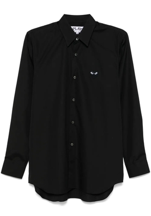Comme Des Garçons Play Heart-patch shirt - Black