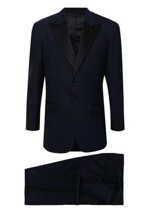 Lardini single-breasted wool-blend suit - Blue