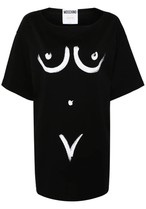 Moschino motif-print cotton T-shirt - Black