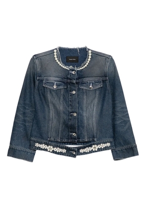 Simone Rocha Turbo denim jacket - Blue