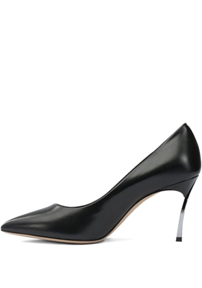 Casadei leather heeled pumps - Black