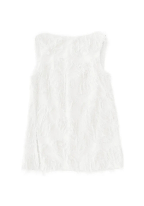 Studio Nicholson Mager fringed boat-neck top - Neutrals